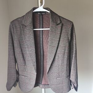 Houndstooth Knit Blazer Size Small